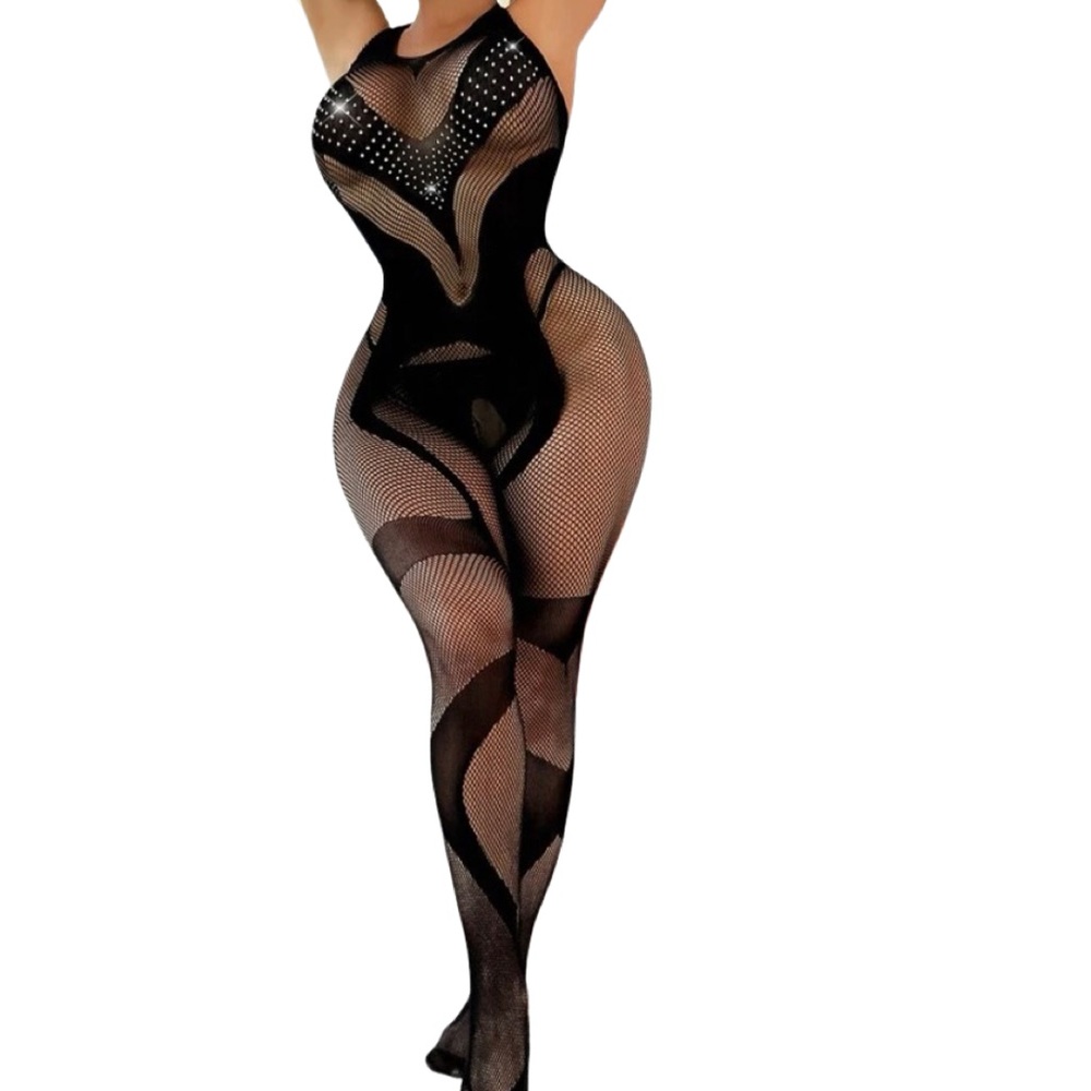 Be Naughty Crotchless Body Stocking
